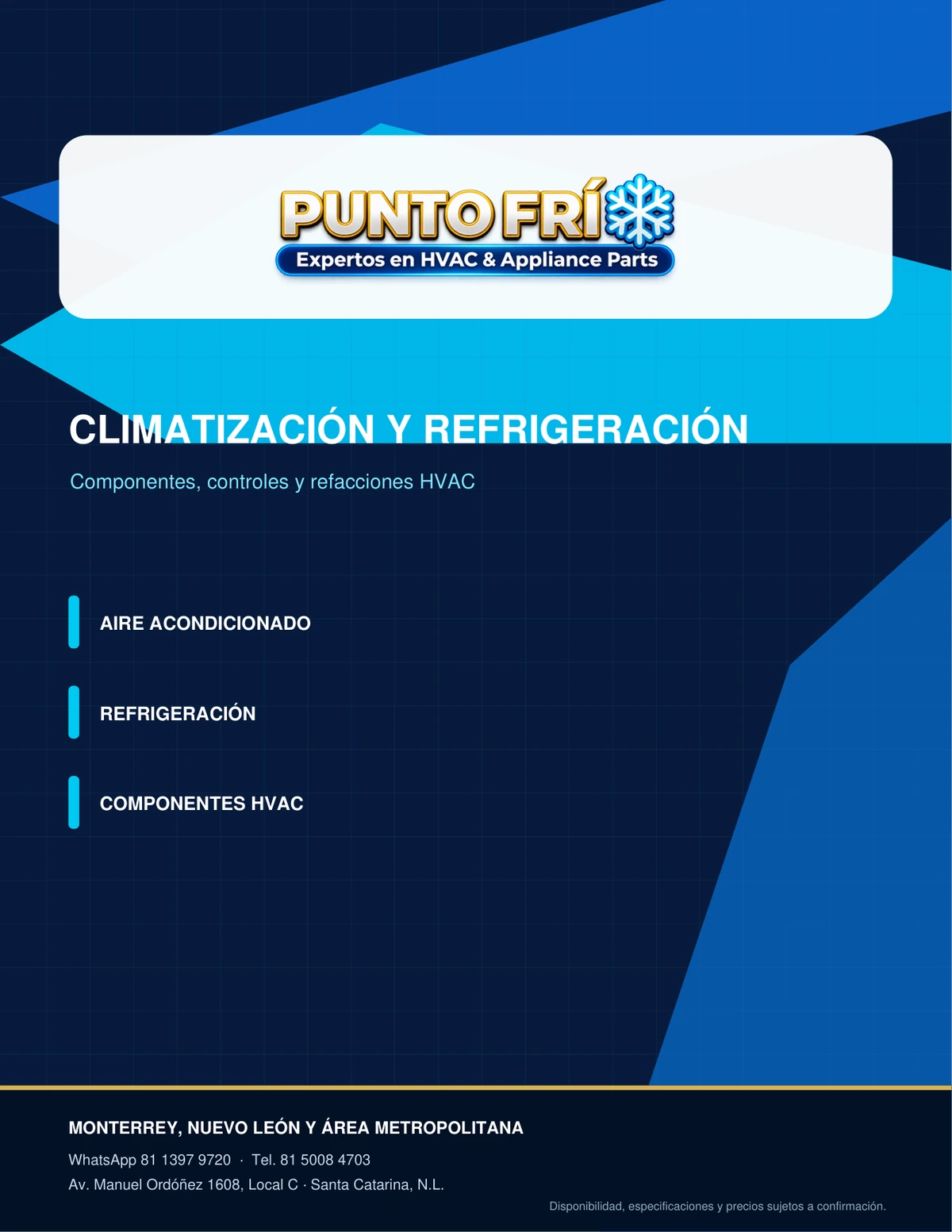Catálogo de climatización y refrigeración